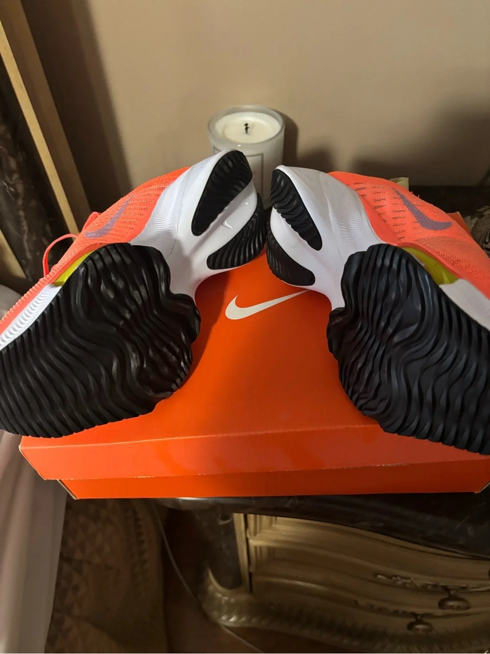 New - Nike - Running - Air Zoom Women’s 7.5 Bright Orange Athletic Sneakers